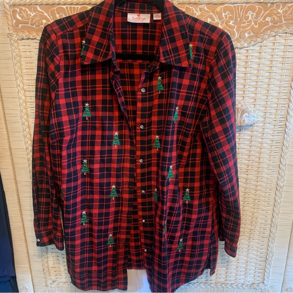 Quaker Factory 🎄Flannel Button Down